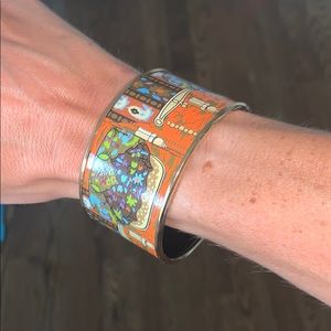 Hermes extra wide enamel bangle-GORGEOUS!